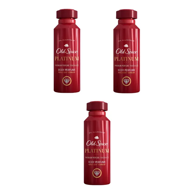 Perfume Old Spice Platinum 175 Ml Pack X 3 Und