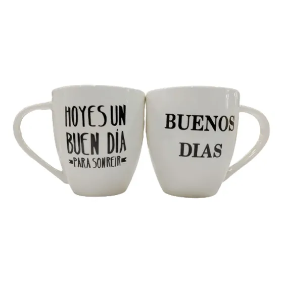 Tazas Para Café 6oz 2 Unidades Importadas
