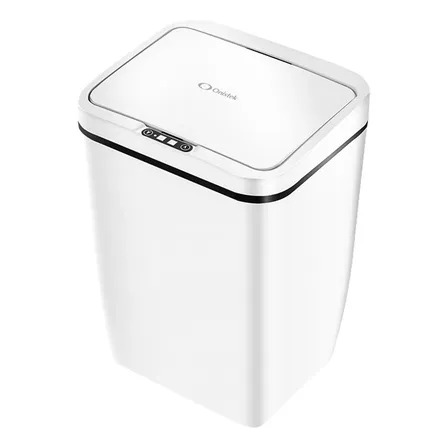 Lixeira Inteligente 16 Litros Pilhas Com Sensor Automátic Branco
