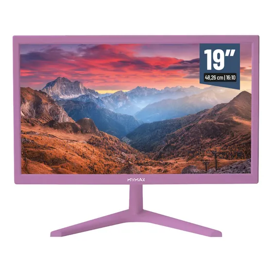 Monitor 19' Hd Led, 60hz, Hdmi, Vga,  3.6ms Roxo - Mymax
