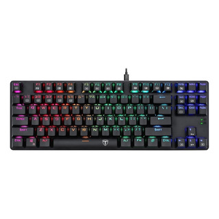 Teclado Gamer T-dagger Bora Qwerty T-dagger Blue Español Color Negro Con Luz Rgb Teclado Gamer T-dagger Bora Qwerty T-dagger Blue Español Color Negro Con Luz Rgb