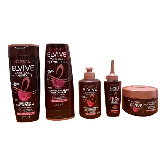 Pack Loreal Elvive Sha+ Aco + Serum + Crem + Cpp Anti Caída 