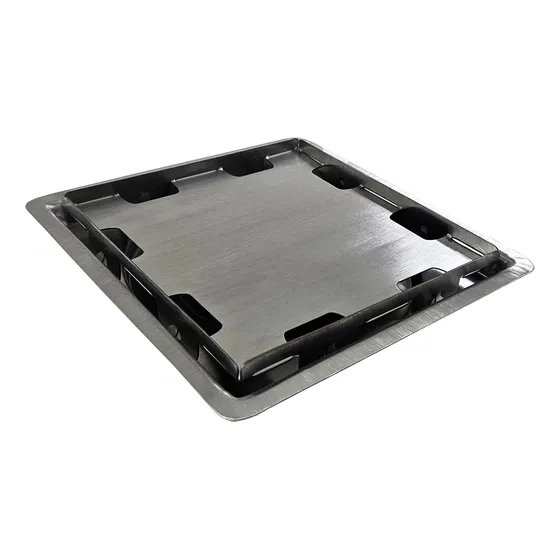 Ralo Oculto Invisivel 15 X 15cm Inox 304 Tampa Oculta