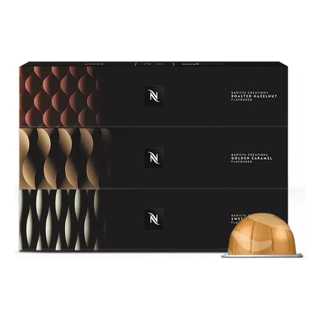 30 Cápsulas Nespresso Vertuo Vanilla/Hazelnut/Caramel