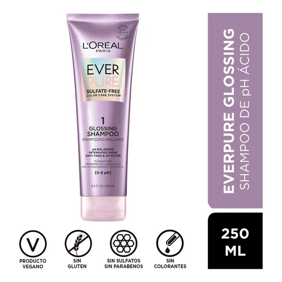 Loréal Paris Shampoo Ever Pure Glossing 250ml