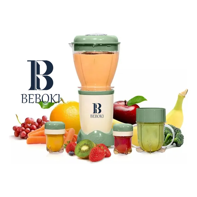 Beboki SIN BPA licuadora para papillas bebe 900ml Procesador De Alimentos Bebe Licuadora Papilla 11 En 1,sistema Completo Para Hacer Alimentos Baby Complete Food-making System,licuadora Papilla