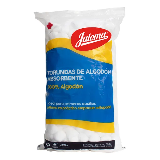 Torundas De Algodón Absorbente 500 Gr (1000 Bolitas)