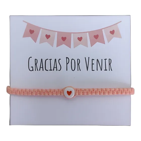 Pulseras Macramé Con Tarjetas X 10 Souvenirs Cumpleaños
