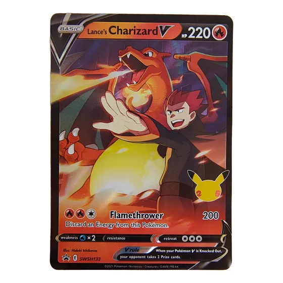 Carta Pokémon Tcg Lance's Charizard V Swsh133 Ultra Rare Charizard V Inglés