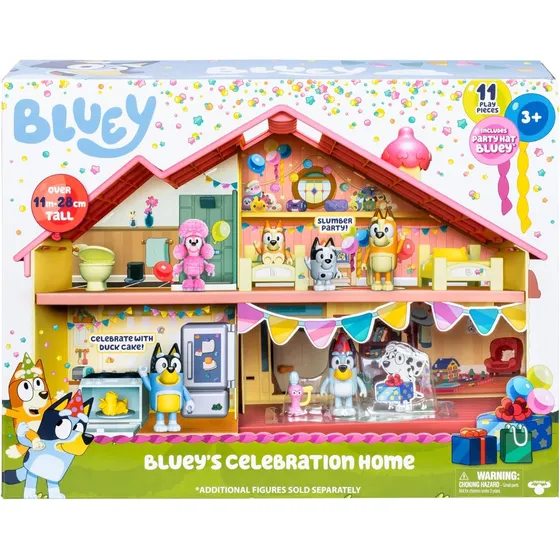 Playset Casa De Celebración Familia Bluey Multicolor