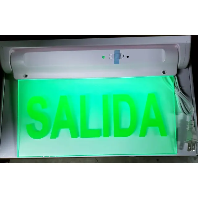 Lampara De Emergencia Salida - Exit Con Batería