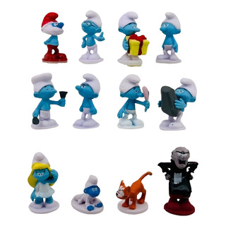 Os Smurfs Minitauras 12pcs Elfo Azul Smurfette Filme Gargame Os Smurfs Minitauras 12pcs Elfo Azul Smurfette Filme Gargame