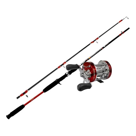 Combo Rio Reel Dorado Surubi Carnada Trolling Caña Surfish