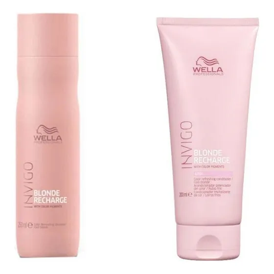 Kit Wella Blonde Recharge Shampoo 250ml Condicionador 200ml