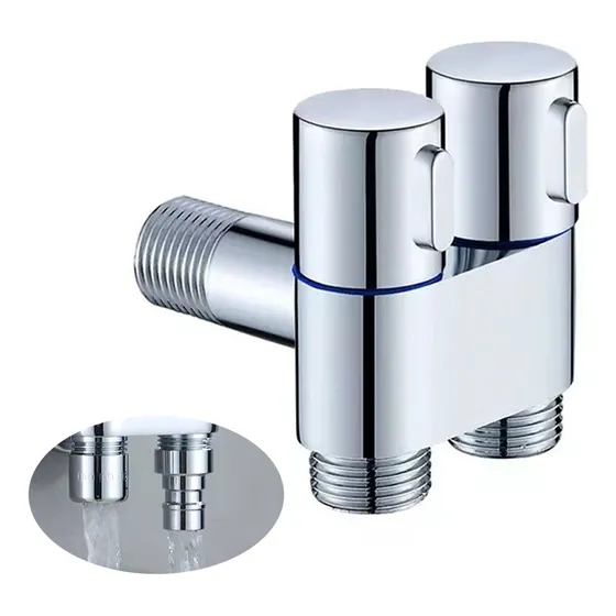 Válvula Angular De 3 Vías Y 2 Salidas, Distribuidor De Agua