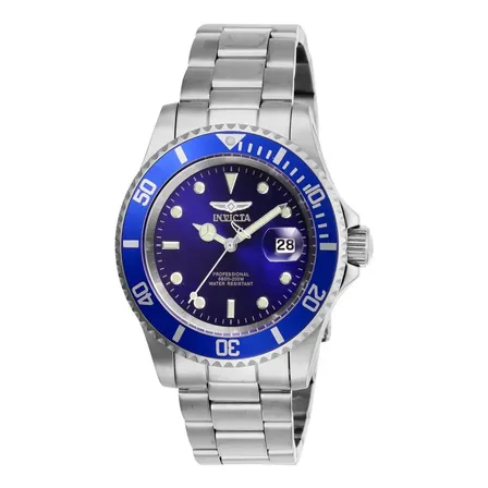 RELOJ INVICTA ACERO HOMBRES COLOR DE LA CORREA PLATEADO COLOR DEL BISEL AZUL COLOR DEL FONDO AZUL