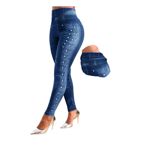 Jeggings De Yoga De Cintura Alta Para Mujer Con Compresión