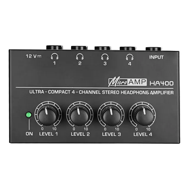 Amplificador De Audifonos De 4 Canales 