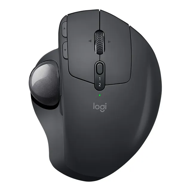 Mouse Logitech Mx Ergo Trackball Inalámbrico Ergonómico Color Negro