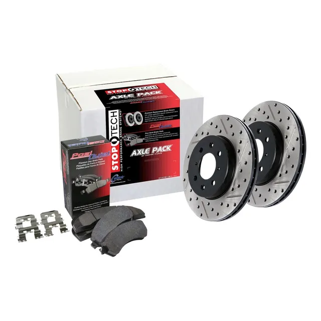 Stoptech Kit Freno Trasero Perforado Ranurado Eje Calle