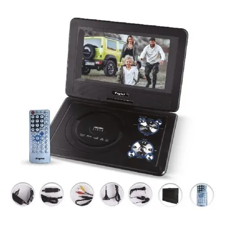 Mini Dvd + Tv Televisor Portátil Color, Usb, Sd, 220v/12v