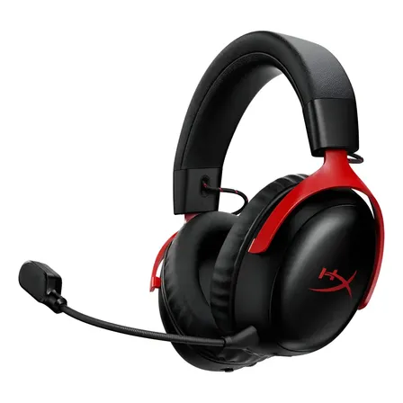 Headset Hyperx Cloud ||| S Wireless Bluetooth - Cor Preto e Vermelho
