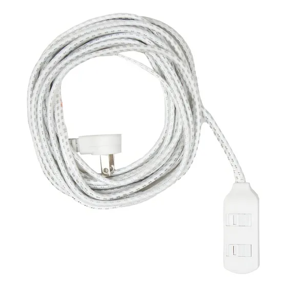 Multicontacto de 3 tomas Westinghouse WE96712-1color blanco largo del cable de 4.5m 10A 127V