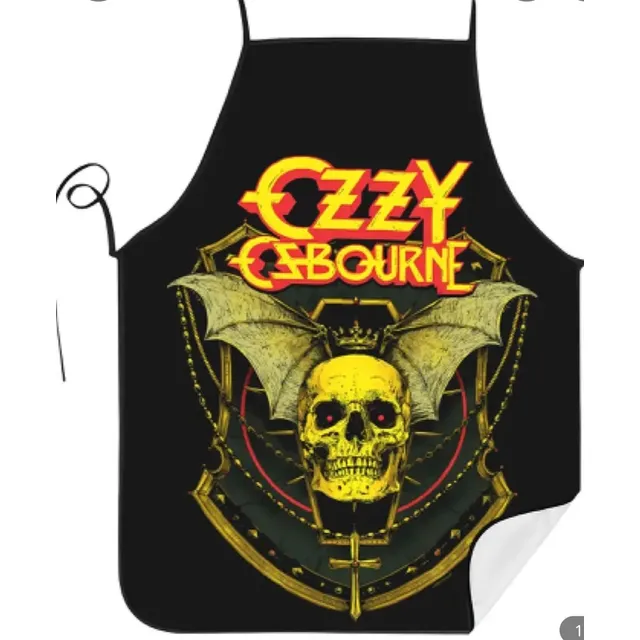 Delantal Diseño Metal Band Megadeth Iron Maiden Ozzy