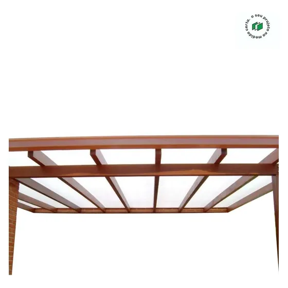  Kit Toldo Pergolado 6,50 X 4,50 Policarbonato Alveolar 6mm