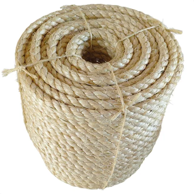 Sisal Corda De 10mm Rolo De 50m Artesanato E Amarrações