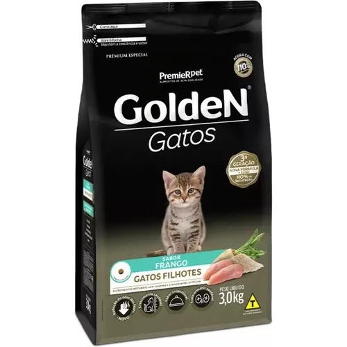 Alimento Golden para gato de temprana edad todos los tamaños sabor pollo de 3 kg