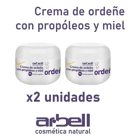 Crema De Ordeñe Con Propóleo  Y Miel 250 Grs. X2und.  Arbell
