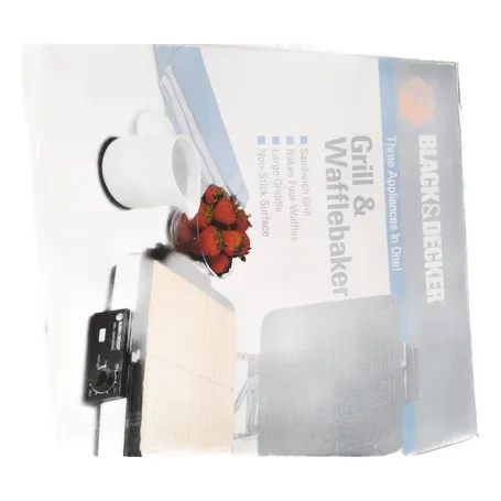 Hogar/cocina: Grill Y Wafflera 3 En 1 Marca Black&decker