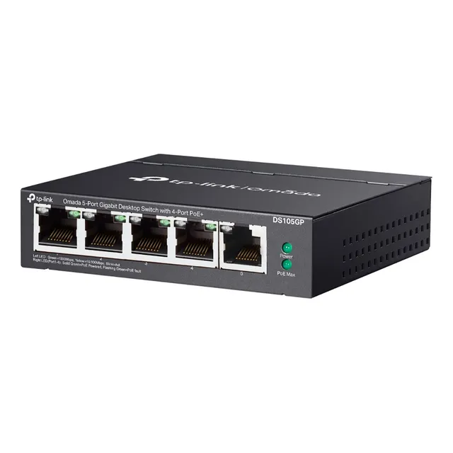 Switch Escritorio 5p Gbit 4 Poe+ Tp Link Omada Ds105gp