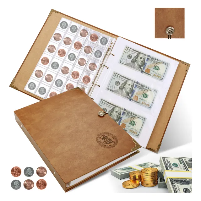 Album Para 150 Moedas E 240 Cédulas, Para Colecao De Moedas