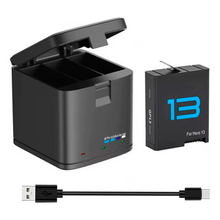 Cargador Box + Bateria Para Camara Gopro Hero 13 Black Cargador Box + Bateria Para Camara Gopro Hero 13 Black