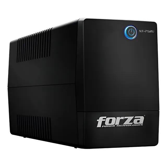Ups 750va Modelo Nt-752u Forza 375w 220v 6 Tomas Color Negro