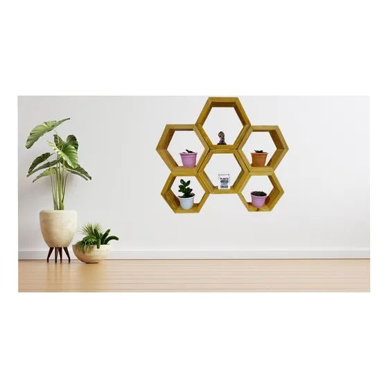 Repisa Panal, Repisa Hexagonal, Organizador, Decoración X6