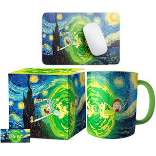Paquete De Taza Y Mouse Pad De Rick And Morty La Noche .... Paquete De Taza Y Mouse Pad De Rick And Morty La Noche ....