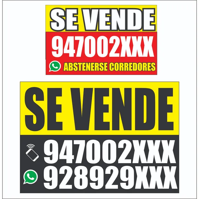 Aviso  Se Vende/alquila 120x120 Con Tubo Cartel Inmobiliario