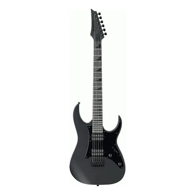 Guitarra eléctrica Ibanez RG GIO GRGR131EX de álamo black flat mate con diapasón de amaranto