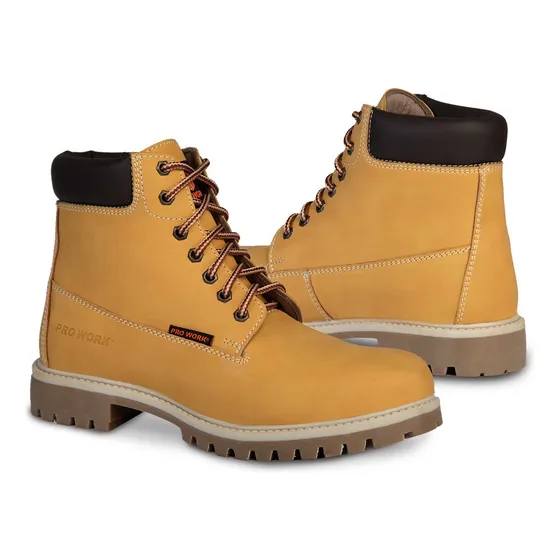 Bota Hombre Botin Casual Caballero Pro Work 77611 Miel