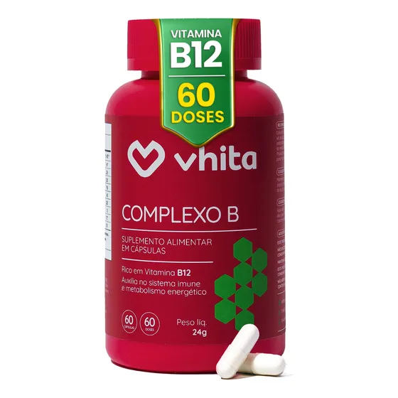 Complexo B Vhita Com Manganês - 60 Cápsulas 24g