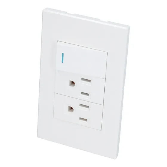 Placa 1 Interruptor 2 Contactos 1/3 Línea Premium Blanco