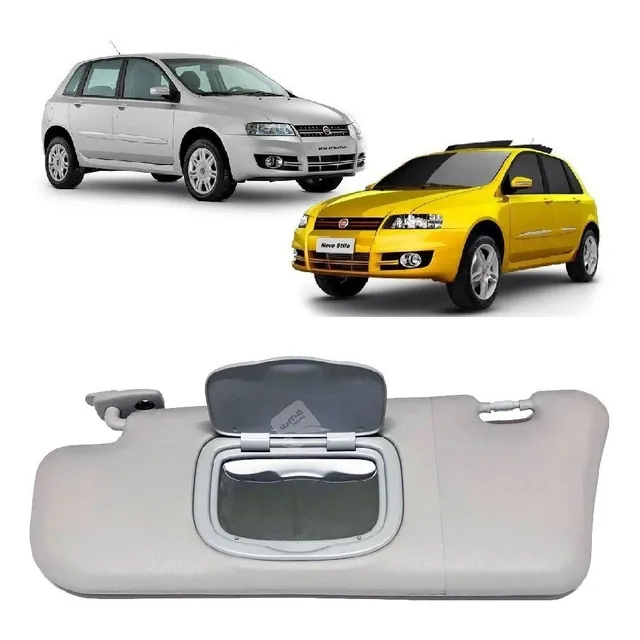 Quebra Sol Esquerdo Fiat Stilo 2003-2011 C/ Espelho E Bolsa