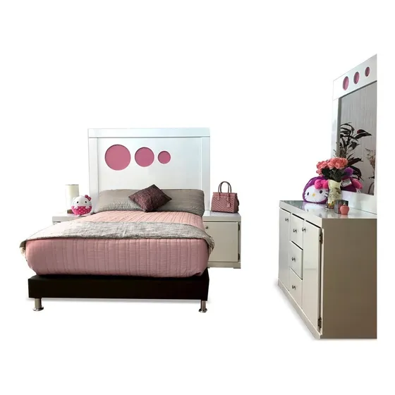 Recamara Infantil Mod El Cairo Kids, Buros Cabecera Tocador