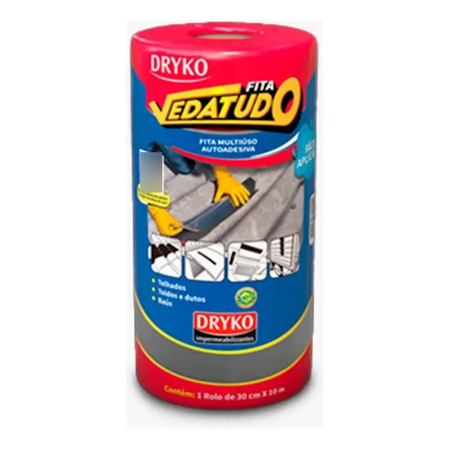 Fita Asfáltica Auto Adesiva Aluminizada FVD30 30 Cm X 10 M