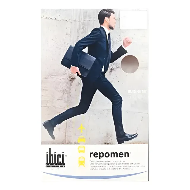 Calcetín Ibici Repomen Rodilla Compresión 16/20mmhg Neg/azu
