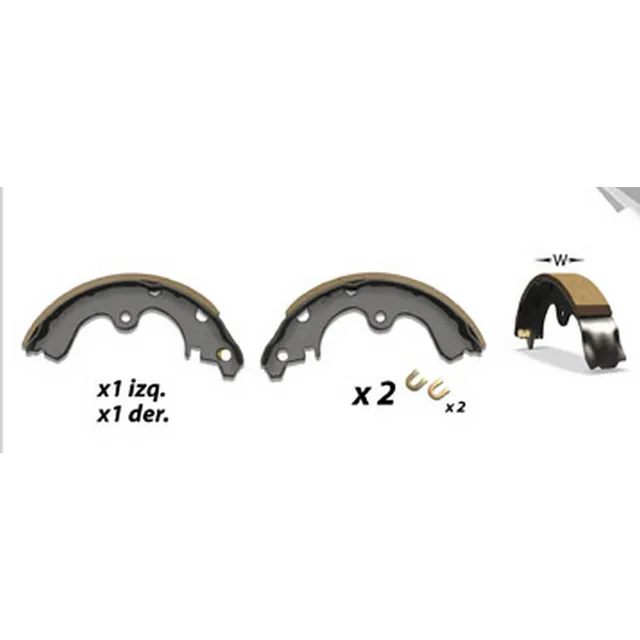 Patines Freno Toyota Tercel 180 Mm. Por Santa Cruz Frenos