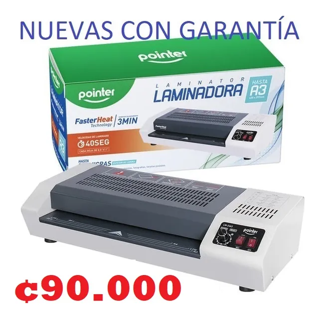 Laminadora Pointer A3, Nuevas,